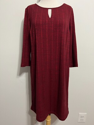 ribbed tunic dress Dainty Ruffle Hem Ribbed Tunic Dress in Black 2X