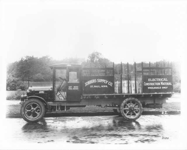 1920s GMC Stake Truck Press Photo 0247 Jobbers Supply Co St Paul MN