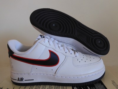 WMNS NIKE AIR FORCE 1 07 REC ''HOUSTON COMETS'' WHITE-BLUE-RED SZ 6 [FJ0710-100]