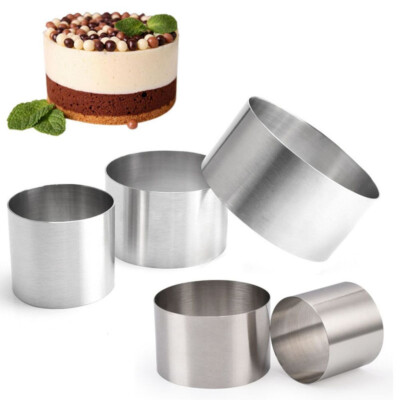 5/6/8/10CM Kuchen Ring Form Runde Form Edelstahl Wiederverwendbar Zum Selbermachen Backen Werkzeug