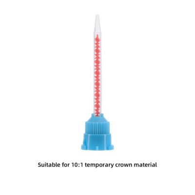 Blue/Orange Dental Mixing Tips - 10:1 Ratio Mixing Tubes For Crown And Bridge Work