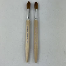Vintage M. GRUMBACHER Paintbrushes 7920 USB 14 U.S.A. NEW OLD STOCK Set Of 2 (A)