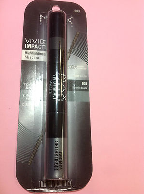 Max Factor Vivid Impact Highlighting Mascara Dual Color, Moonlit Black #903 NEW 