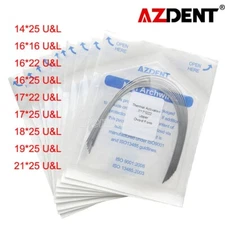AZDENT Dental Orthodontic Niti Arch Wires Thermal Activated Rectangular Ovoid