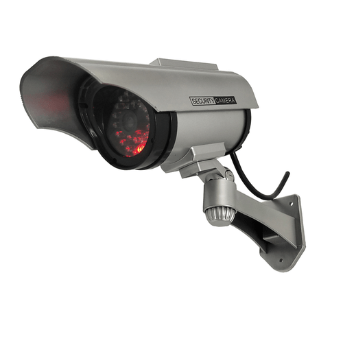 2x Solar Dummy Security Camera Fake Flashing LED Light CCTV Surveillance Outdoor - Picture 4 of 5