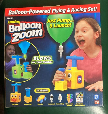 BALLOON ZOOM - Balloon Powered Racing Set - As Seen On TV Ages 3+