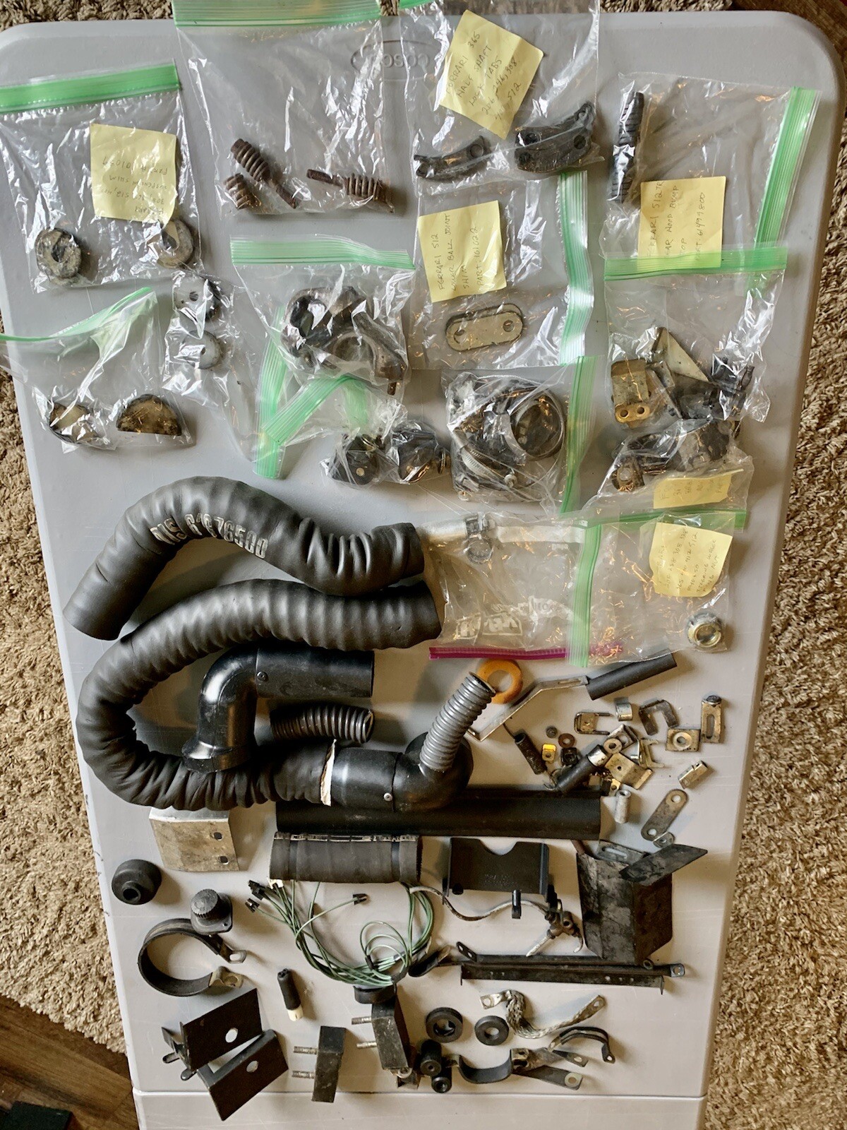 Ferrari 512 Parts Lot Assortment Grab Bag Miscellaneous Part Variety Mixed