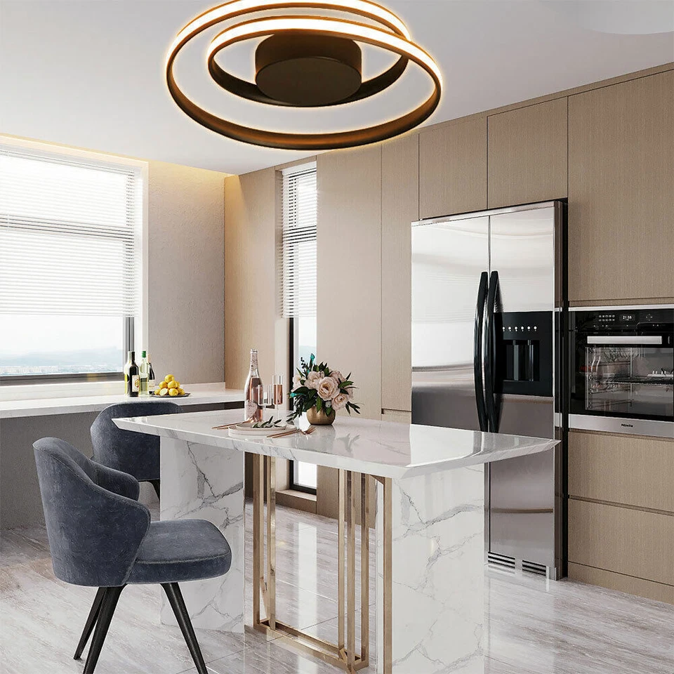 Modern Acrylic Creative LED Strips Ceiling Lamp Pendant Chandelier Light Fixture - Image 4 of 4