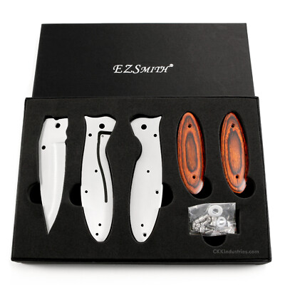 Framelock Knife Kit - FL005 - Knife Making Kit (w/Cocobolo Scales) - USA Design