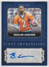 2016 PANINI FIRST IMPRESSIONS BRALON ADDISON RC AUTO OREGON DUCKS #FI-BA