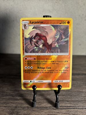 Pokémon TCG Lycanroc Sun & Moon - Cosmic Eclipse 124/236 Reverse Holo Holo Rare