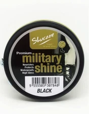 Shucare Military Shine Premium Black High Gloss Polish 50ml