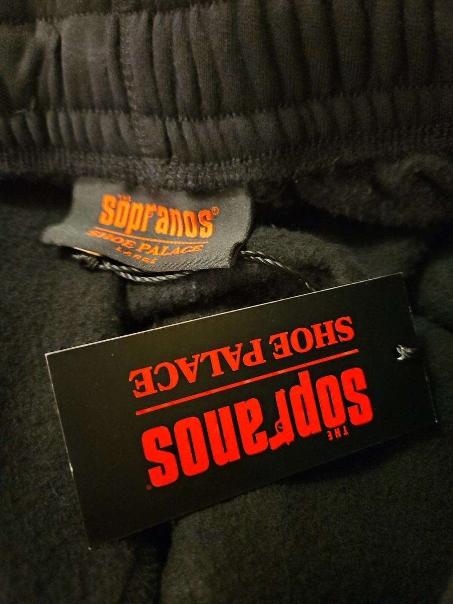 The Sopranos X Shoe Palace Satriales Men Shorts Large Black Fleece