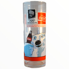 Coca Cola Glas 1994 Sammelglas Lillehammer 94 Winterspiele Olympia Olympischen