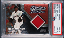 2002 TOPPS PRISTINE PATCH PLACE #PA-PM PEDRO MARTINEZ #/25 PSA 10 GEM MINT POP 1