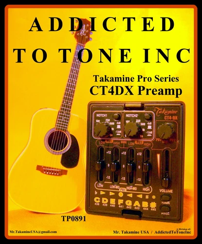 Takamine CT4 DX DMP Dual Parametric Preamp Authorized Dealer NEW