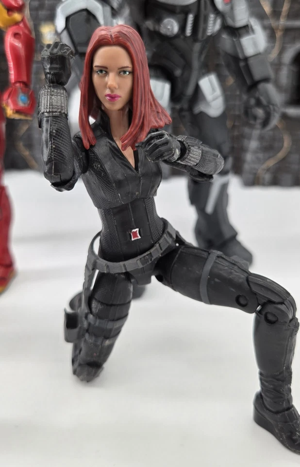Marvel Legends Avengers Black Panther Iron Man Black Widow War Machine 6" paquete de 4 Foto 3 de 4