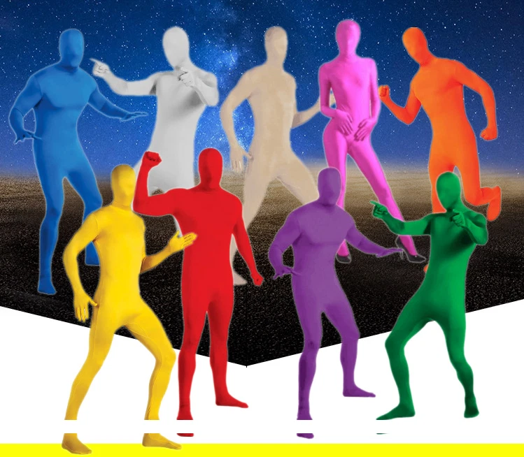 Spandex Zentai Costume Bodysuit Costumes Catsuit Halloween Party Full Body - Image 2 of 4