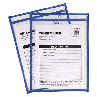 C-Line Products 43915 Shop Ticket Holders, Grommet, 12''H, Pk15