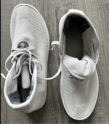 Allbirds Herren Sneaker Weiß Mesh Low Top Schnürung atmungsaktiv EU 40,5