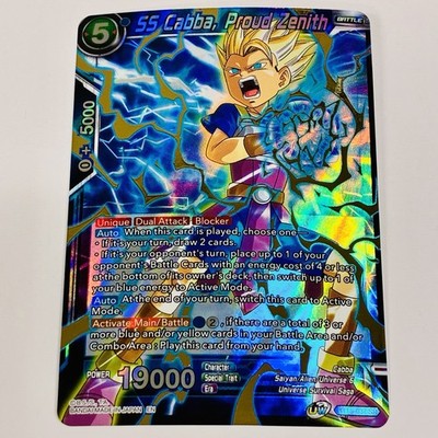SS Cabba, Proud Zenith BT15-037 SR Saiyan Dragon Ball Super Card Game Masters