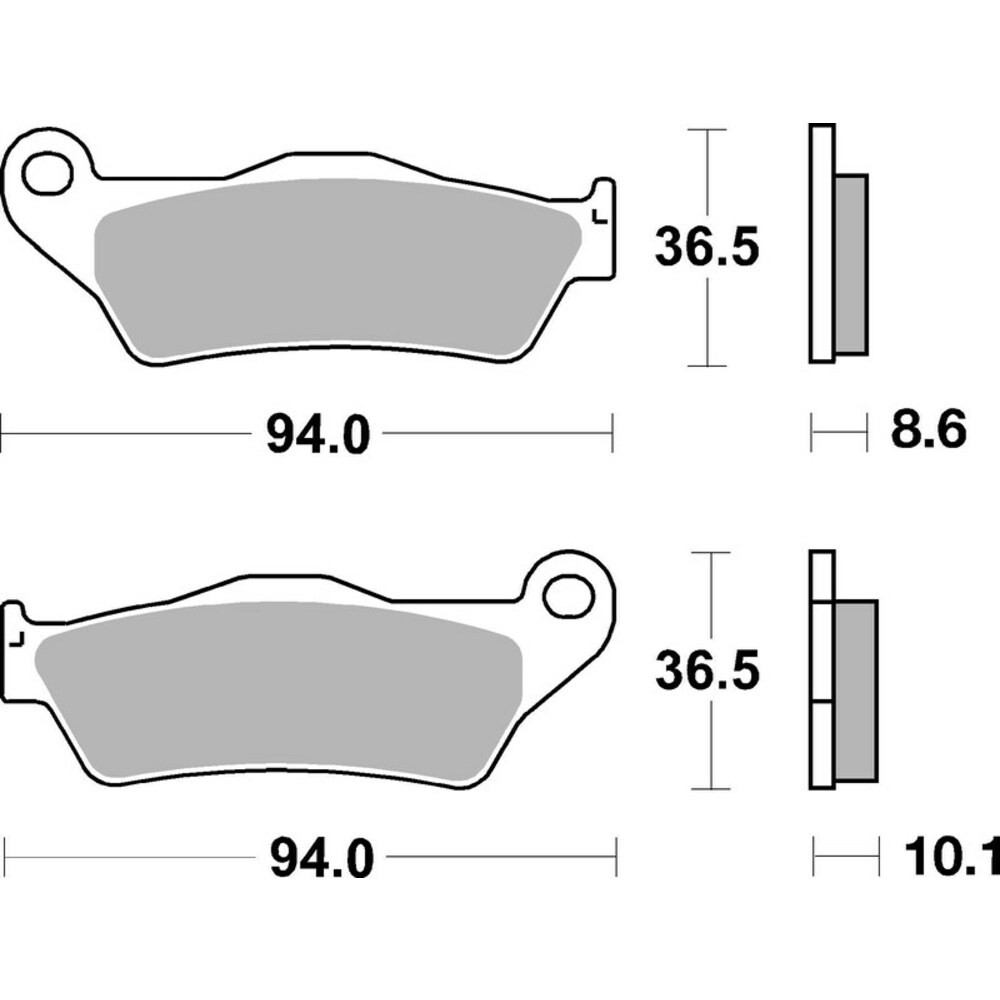 Brake Pads for BMW R 1200 ST TILL 11/ 2007 Rear OG Street Brembo - Image 90
