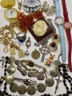 Vintage Estate Jewelry Lot - Junk Drawer - Bakelite - Sterling 925 - 20 pcs.