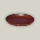 Round | Copper Red - Ceramic Clay Plant Saucer (8"-24") - Free Shipping