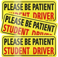 3pcs Student Driver Magnet for Car, Please Be Patient Student Driver, New