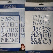 Tattered Lace Words CraftbUpper & Lower Case Alphabet Die Sets