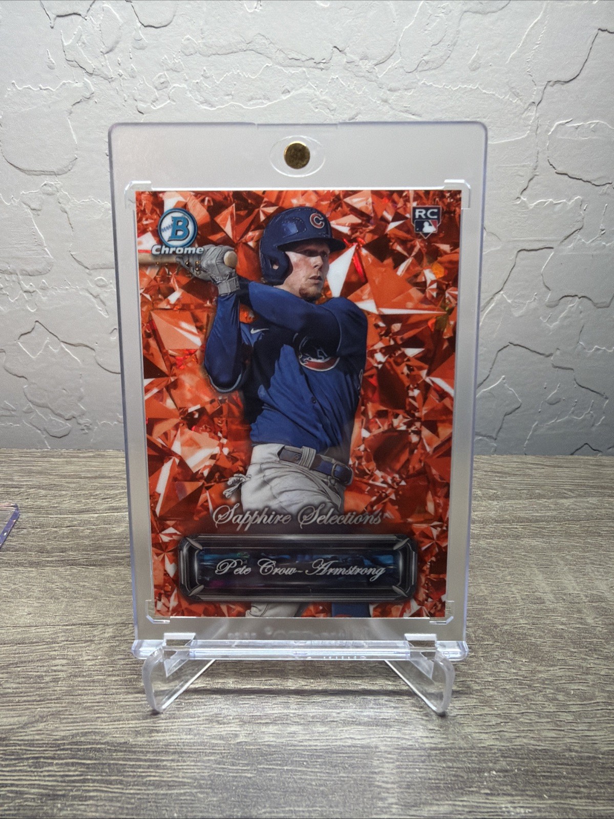 2024 Bowman Chrome Pete Crow-Armstrong Sapphire Selections Orange Rookie RC /25