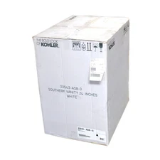 NEW Kohler K-33543-ASB-0 Southerk 24" Vanity Quartz Top Bathroom Cabinet w/ Sink