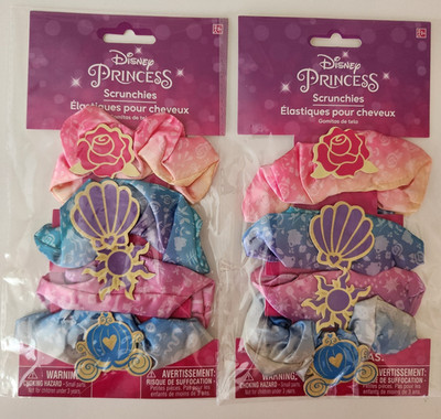 2 Disney Princess Party Favor Scrunchies Birthday Hair Accessories Rapunzel