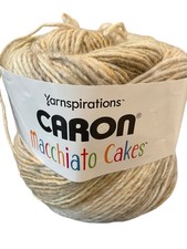 Caron Macchiato Cakes Yarn Neutral Color 99010 Whisper 6.6 Oz Weight 5 Bulky