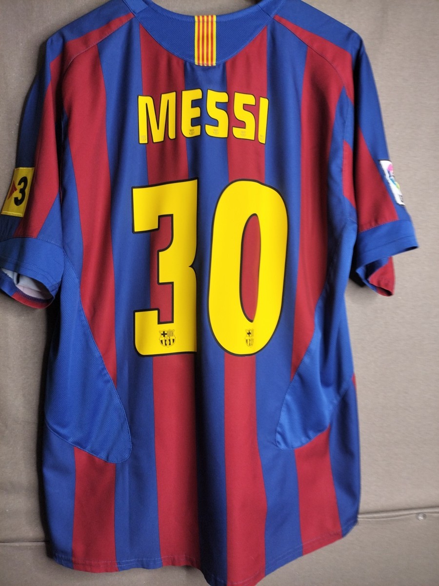 Nike FCバルセロナ MESSI 30 ユニフォーム Messi 30 XL Jersey FC Barcelona 2005 2006 Home Maglia Nike