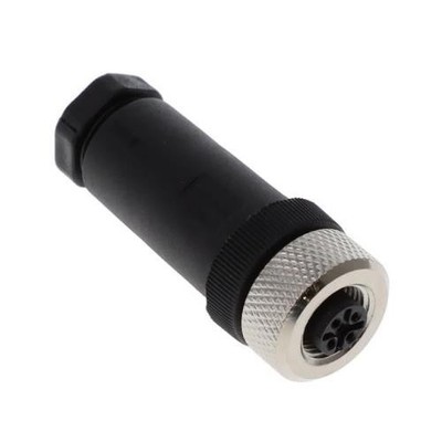 1Pc Altech Corporation CNF12-S4SP0-BP9 FIELD-WIRED CONN. M12 FEM STR 4-