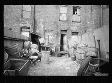 Buildings,structures,alleys,barrels,slum housing,fences,walls,Washington