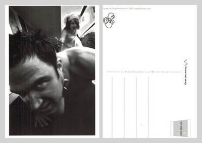 Postkarte - 2003 Boomerang Media Werbekarte UNBESPIELT