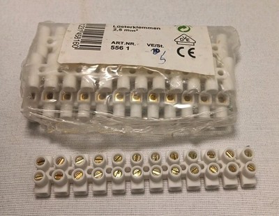 WECO 324-HDS/12 Socket terminal strip Screw connection 5 New  European Style 
