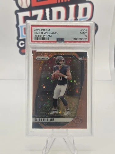 2024 Panini Prizm Caleb Williams Orange Disco Prizm RC Mint PSA 9 Bears