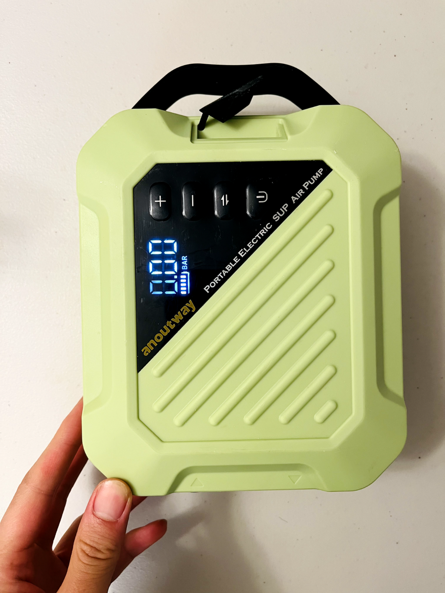 Mini Pompe électrique Anoutway 20 PSI – Rechargeable, Double étage, Arrêt Auto, Pour SUP Et Kayaks