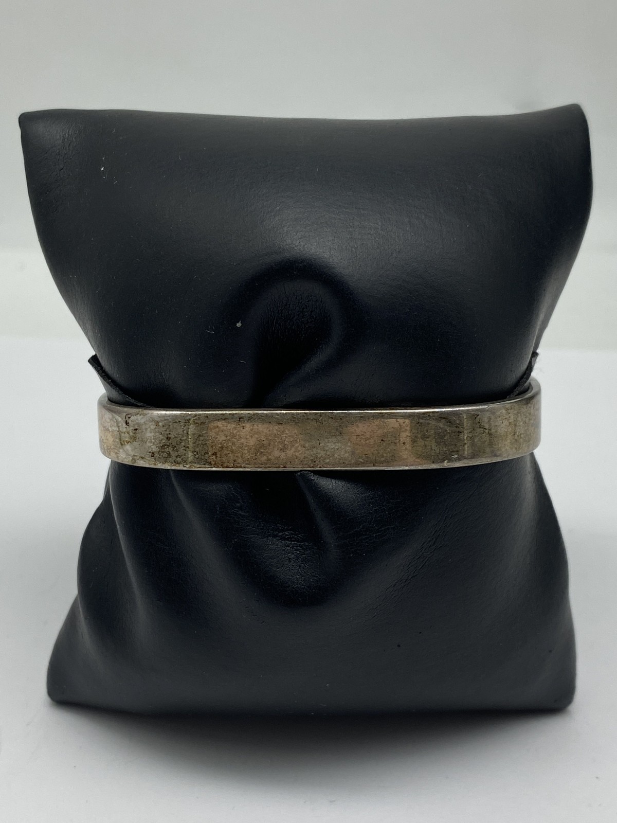 Sterling Silver Rectangular Shaped Hinged Bracele… - image 5