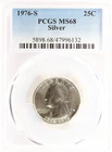 1976 S Washington Quarter PCGS MS68 Silver