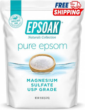 Epsoak Epsom Salt 19 lb. Bulk Bag Magnesium Sulfate USP