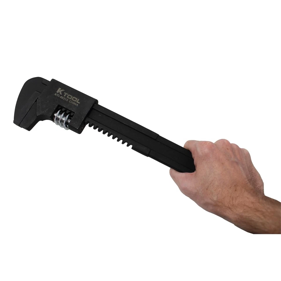 49315 Llave de tubo ajustable de 15" para garajes, talleres de reparación y bricolaje, se ajusta a... Foto 4 de 4