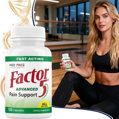 Med Free Living Factor 5 -Natural Joint & Muscle Support Complex   120 Capsules