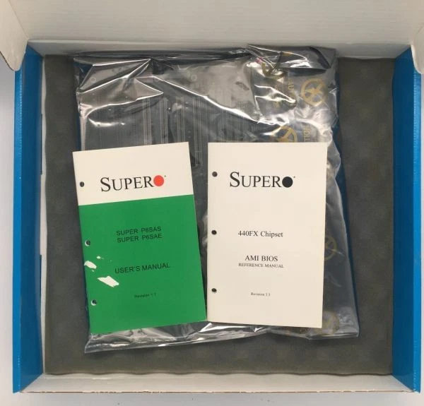 Supermicro p6sae mb, atx, socket 8, w cpu 200mhz, fan, retail box, manual - Image 2 of 4