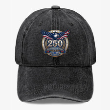 USA 250th Anniversary Hat 1776-2026 Patriotic Eagle American Flag Baseball Cap