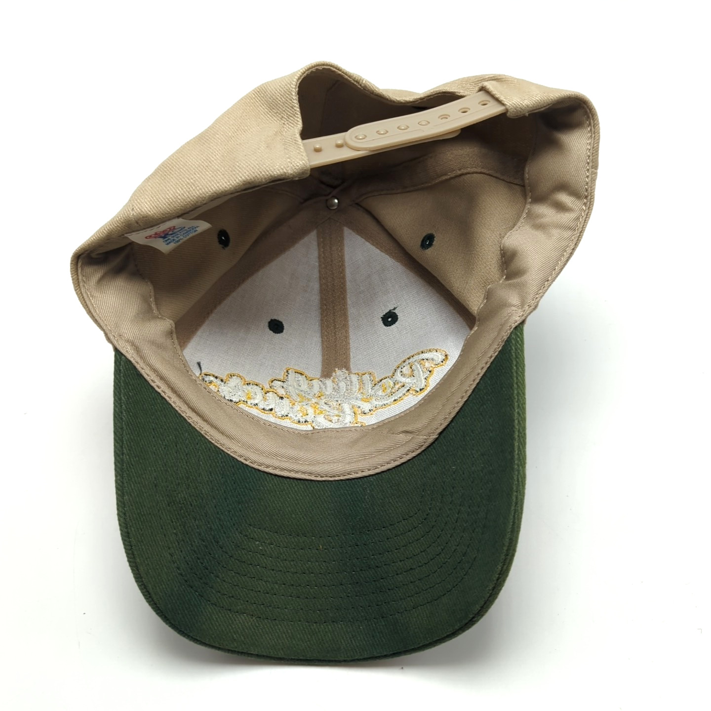 Rolling Bones hat beige green adjustable snapback… - image 6