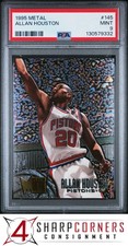 1995 METAL #145 ALLAN HOUSTON PISTONS POP 3 PSA 9